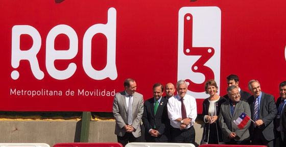 Presidente Sebastián Piñera dio inicio a las obras de extensión de la Línea 3hasta el centro cívico de Quilicura
